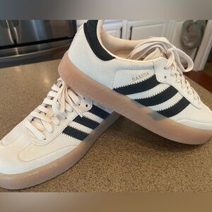 adidas Samba Cream and Black Sneakers
